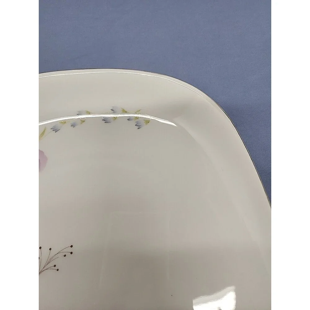 Vintage 90's Mikasa Pretty Bouquet Serving Platter 15.25